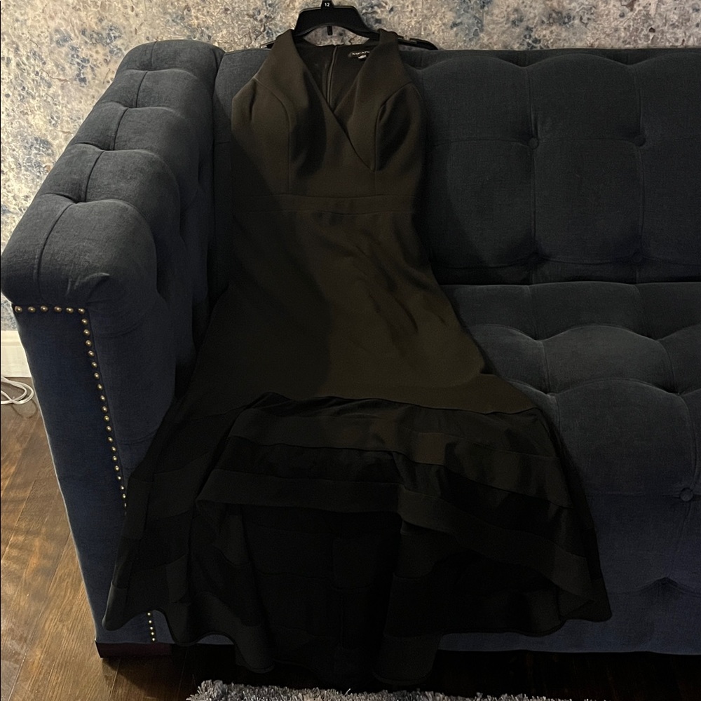Xscape Elegant Black High Low Dress